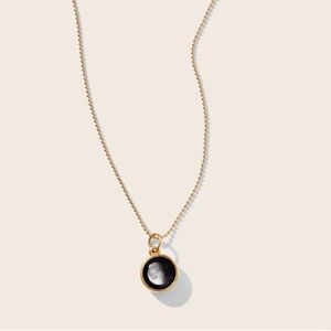 Moon Glow Mini Gold Simplicity Necklace & Bead Chain